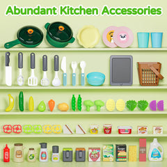 Letapapa Kids Play Kitchen Set electric stove with lights and sounds enhances realism