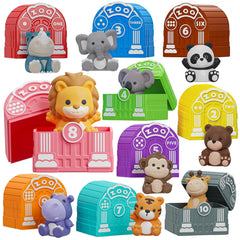 Letapapa learning toy zoos and safari collection cover for colorful sorting play