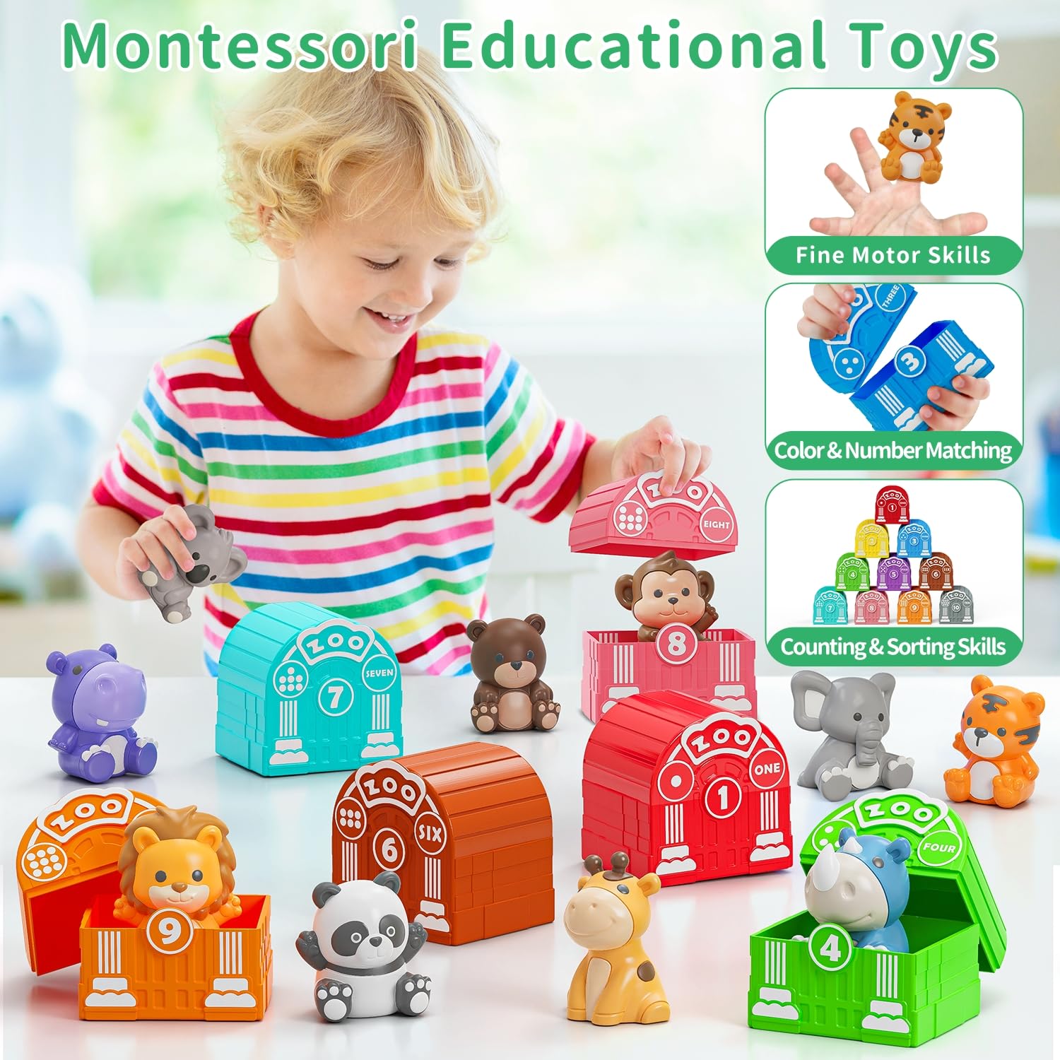 Letapapa Montessori learning toy promoting counting from 1 to 10