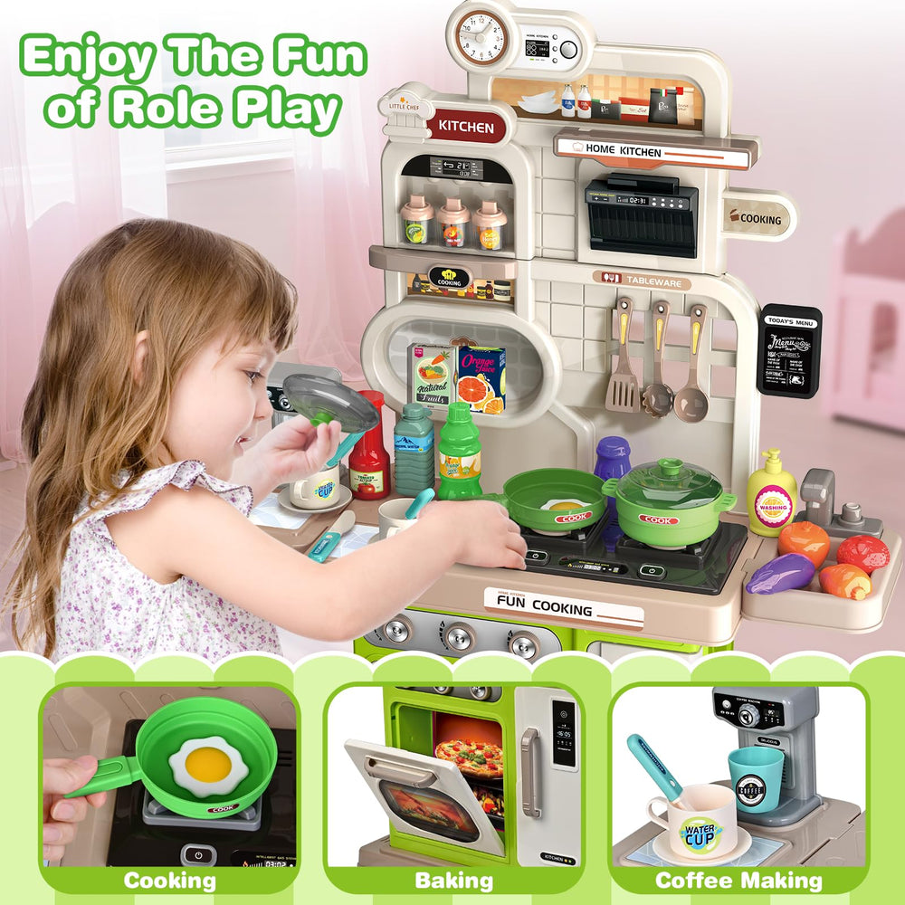 Letapapa play kitchen seasoning counter supporting recipe prep play