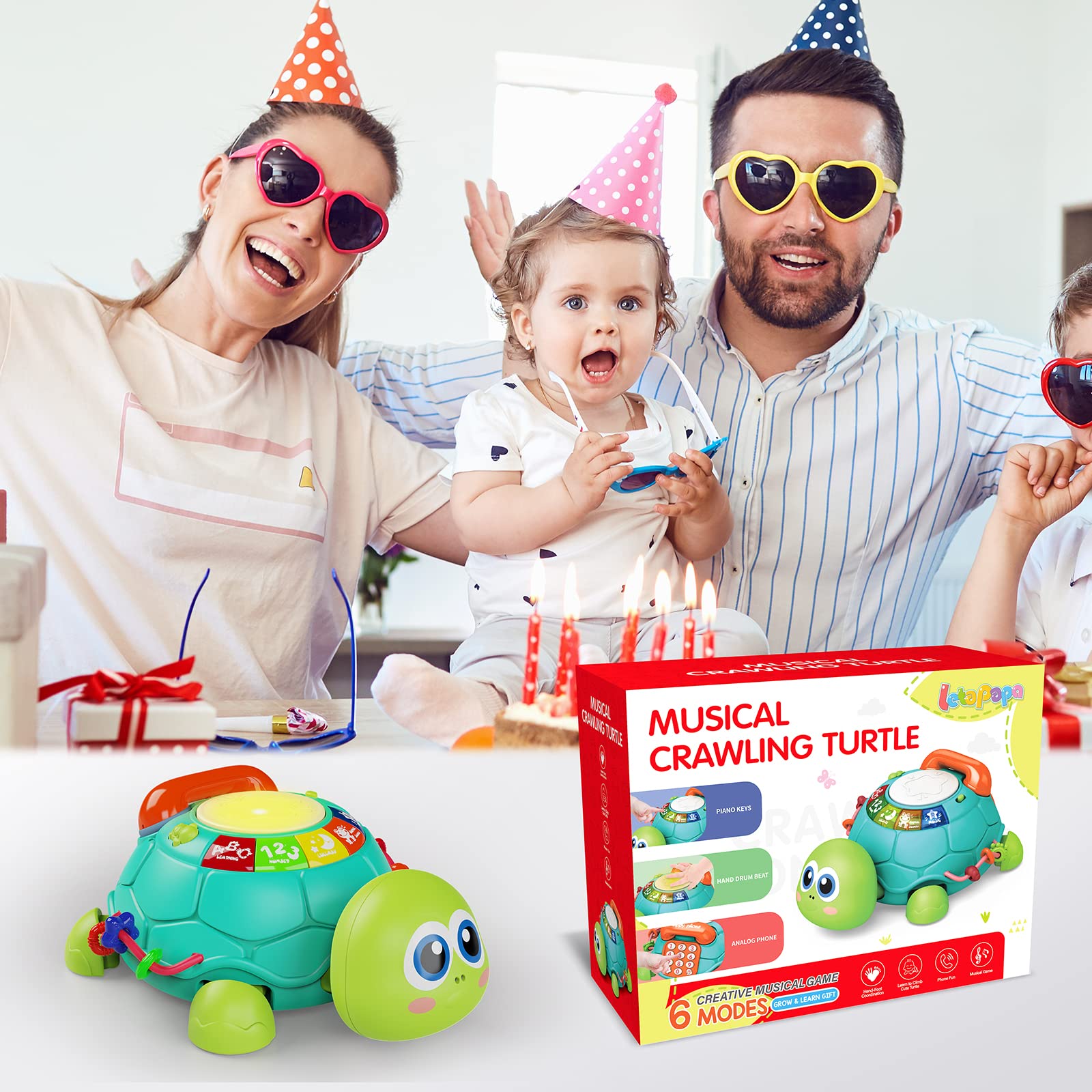 Letapapa safe ABS BPA-free material supports gentle, toy-safe play