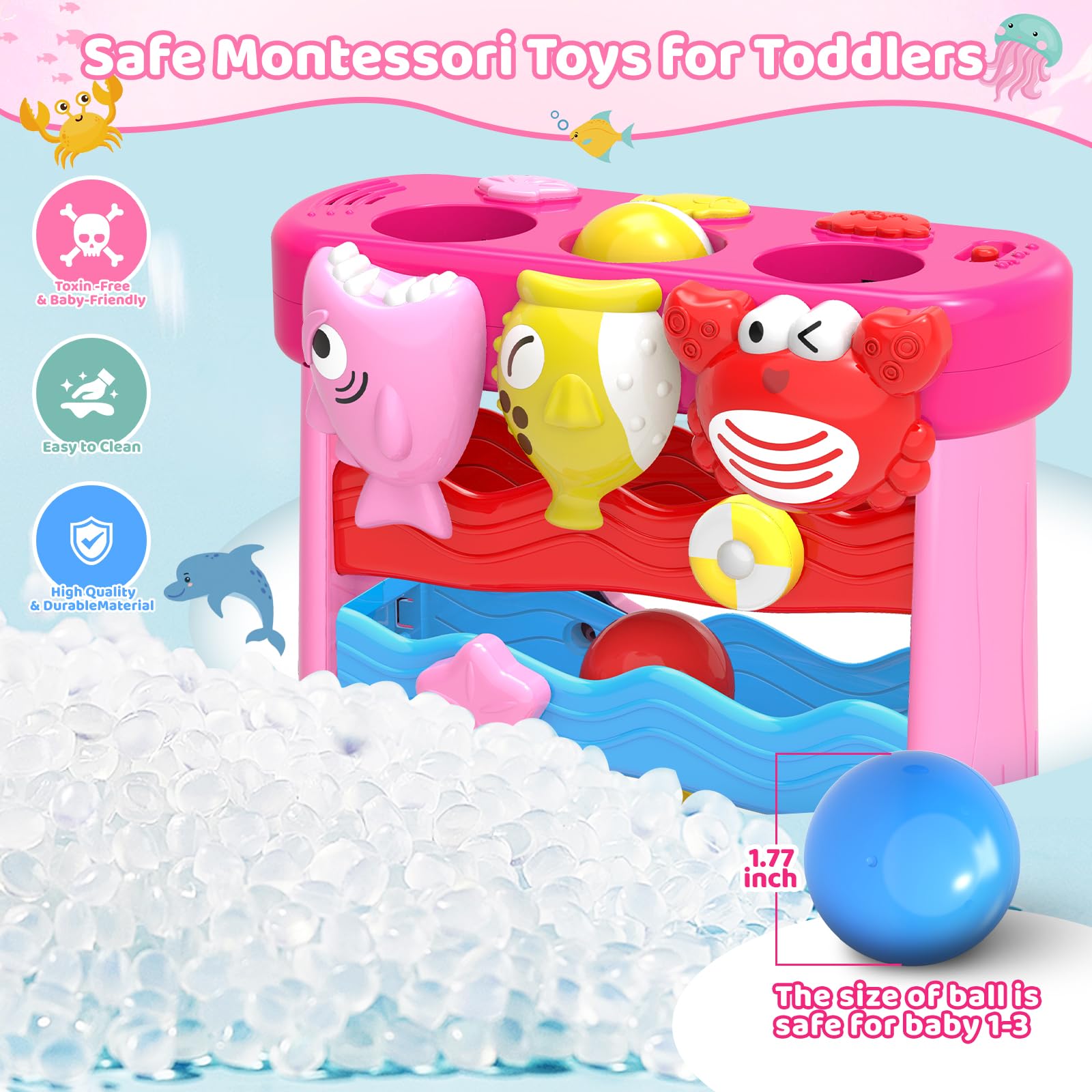 Letapapa safe ABS material ensures non-toxic toddler-friendly construction.