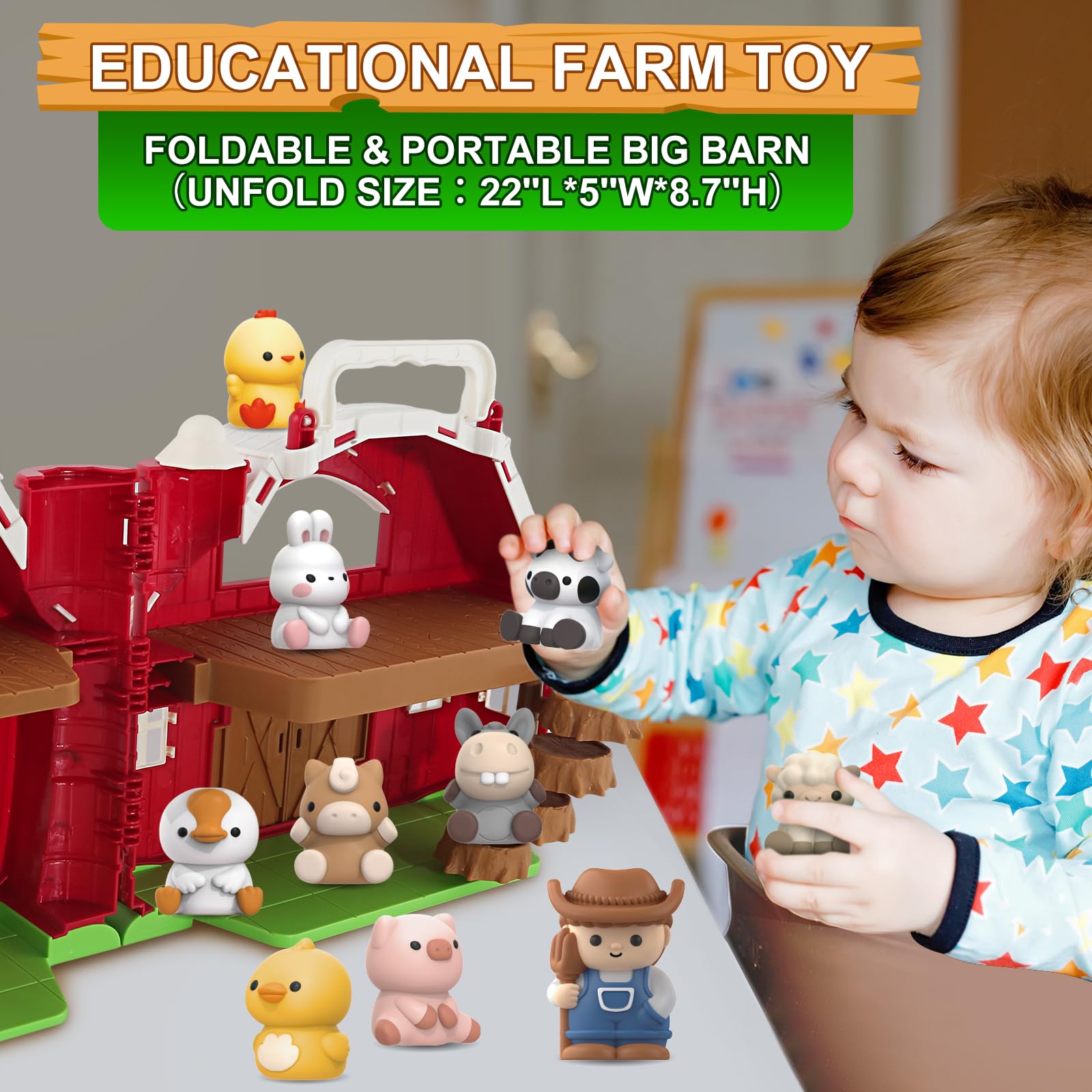 Letapapa safe ABS plastic toys with smooth edges for gentle toddler handling.