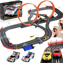 Letapapa slot car track assembly showing modular sections for easy setup and customization.