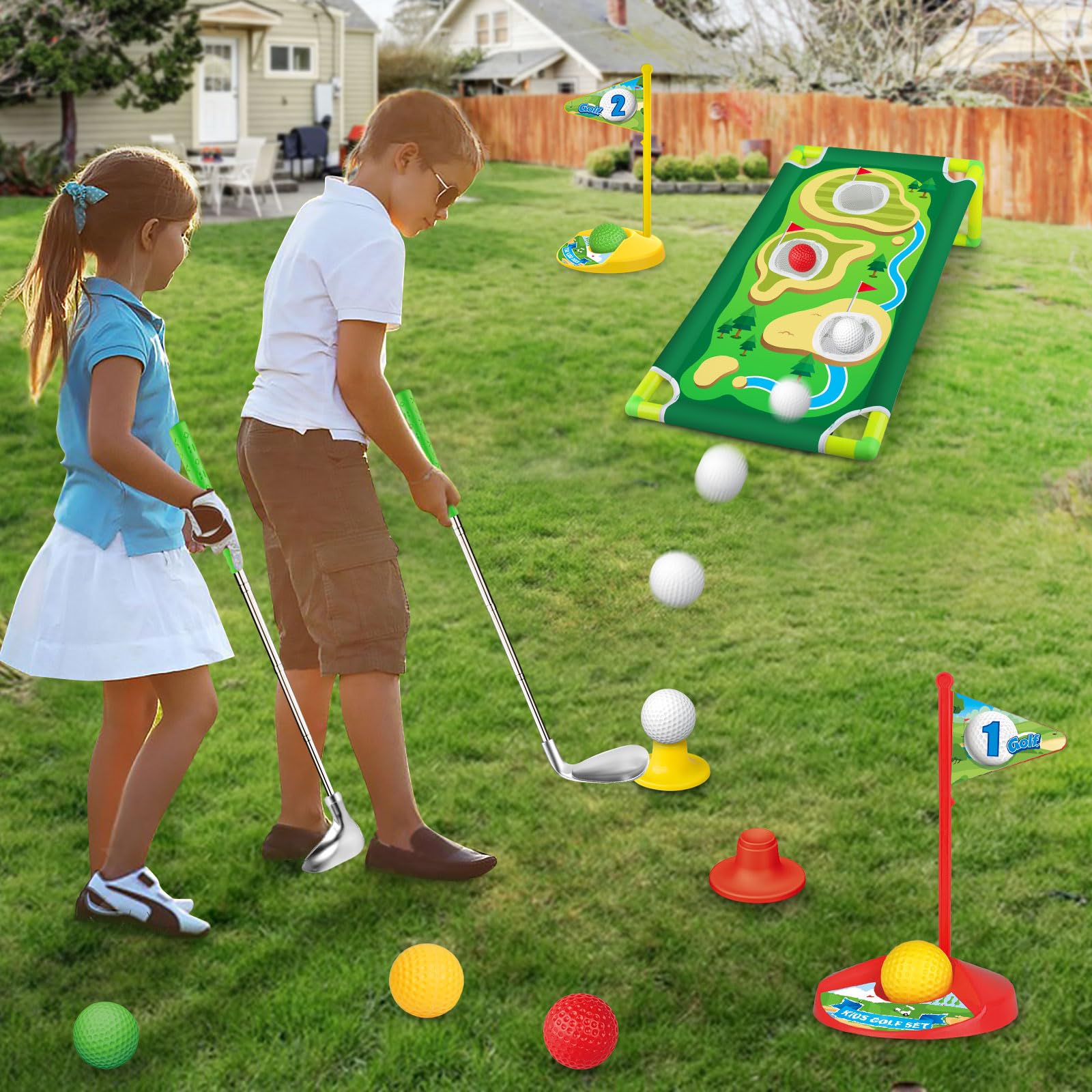 Letapapa tees-two provide sturdy setups for smooth swings.