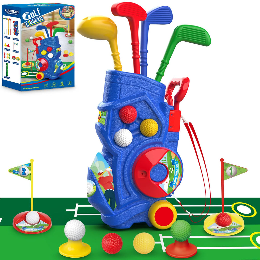 Letapapa toddler golf cart with retractable handle for easy pulling.