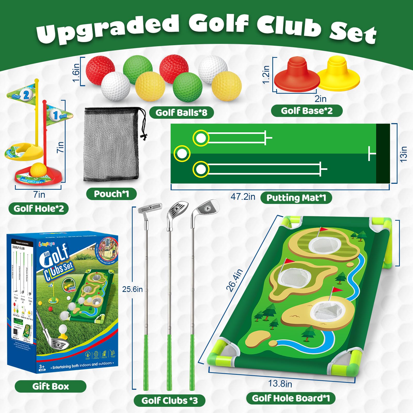 Letapapa length-adjustment from nine to twenty-five inches for versatile play.