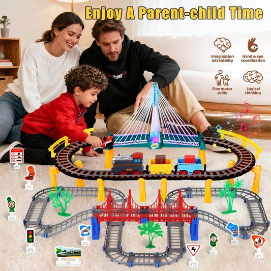 Letapapa train set showing two buildable tracks for layouts