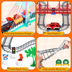 Letapapa train set includes accessories and simple instructions