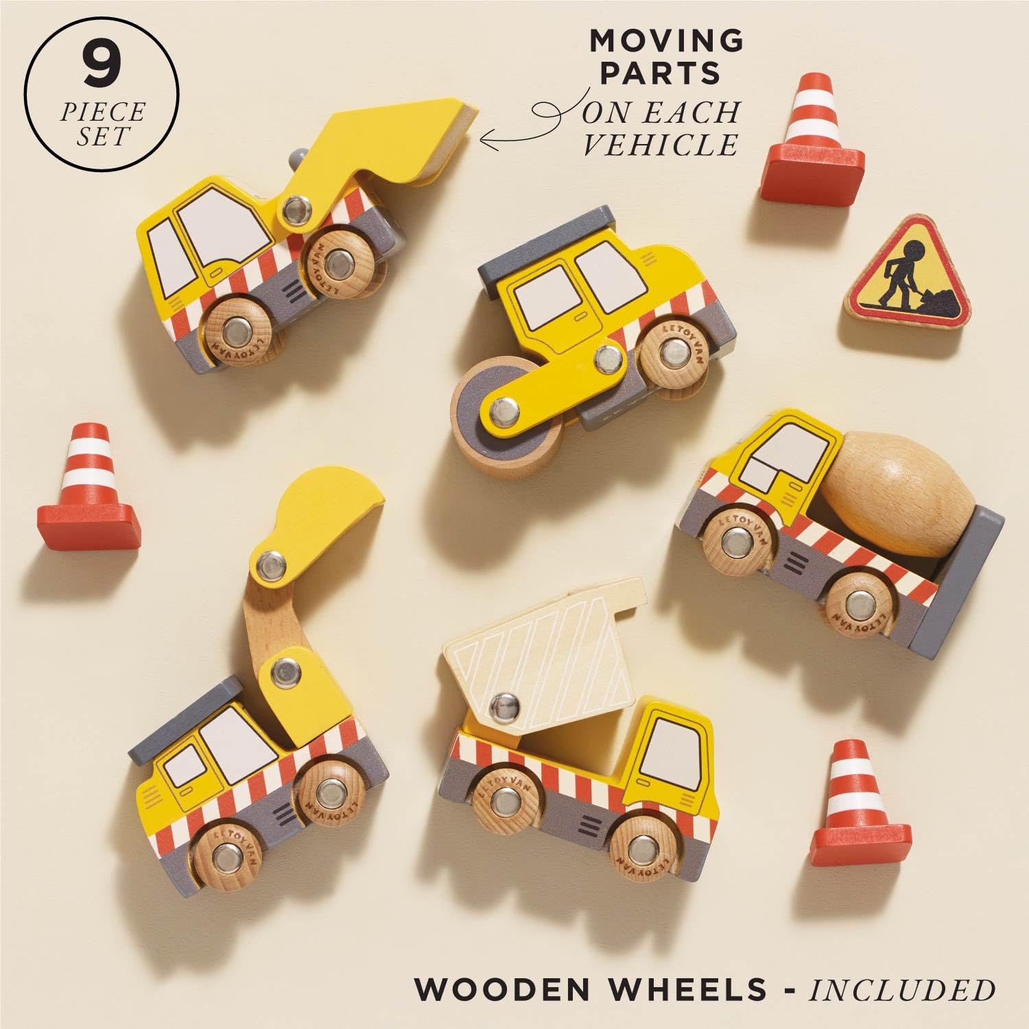 Le Toy Van construction scoop for interactive pretend scooping.