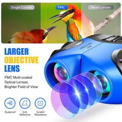 LET'S GO! crystal-clear-view optics provide crisp, colorful distant details.