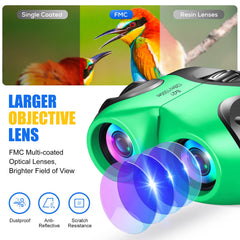 LET'S GO! FMC prism optics deliver crisp, colorful images.