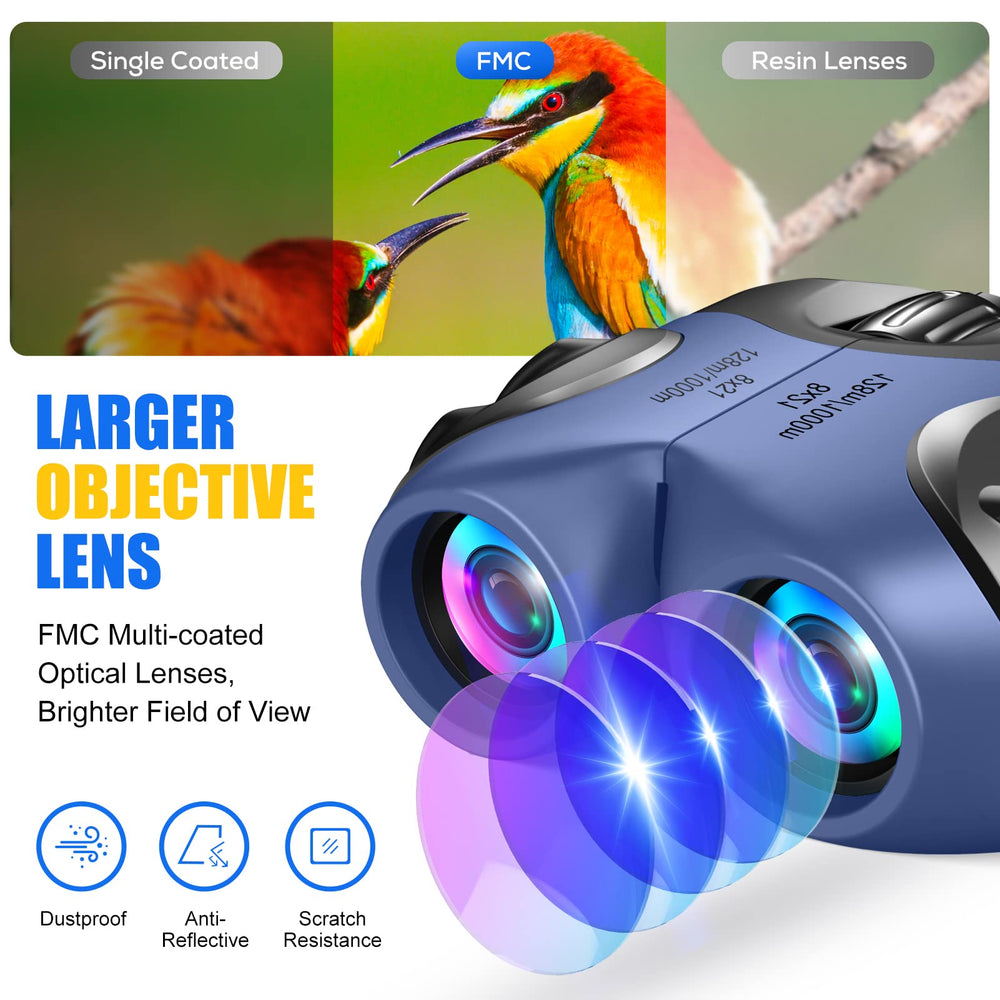 LET'S GO! crystal clear view with green-coated optics for vivid scenes.