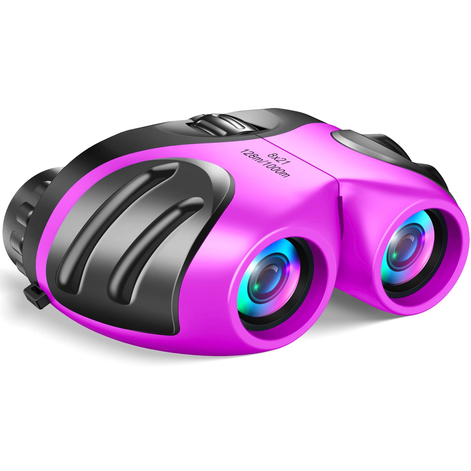 LET'S GO! kid binoculars with safety eyepieces protect eyes during outdoor play