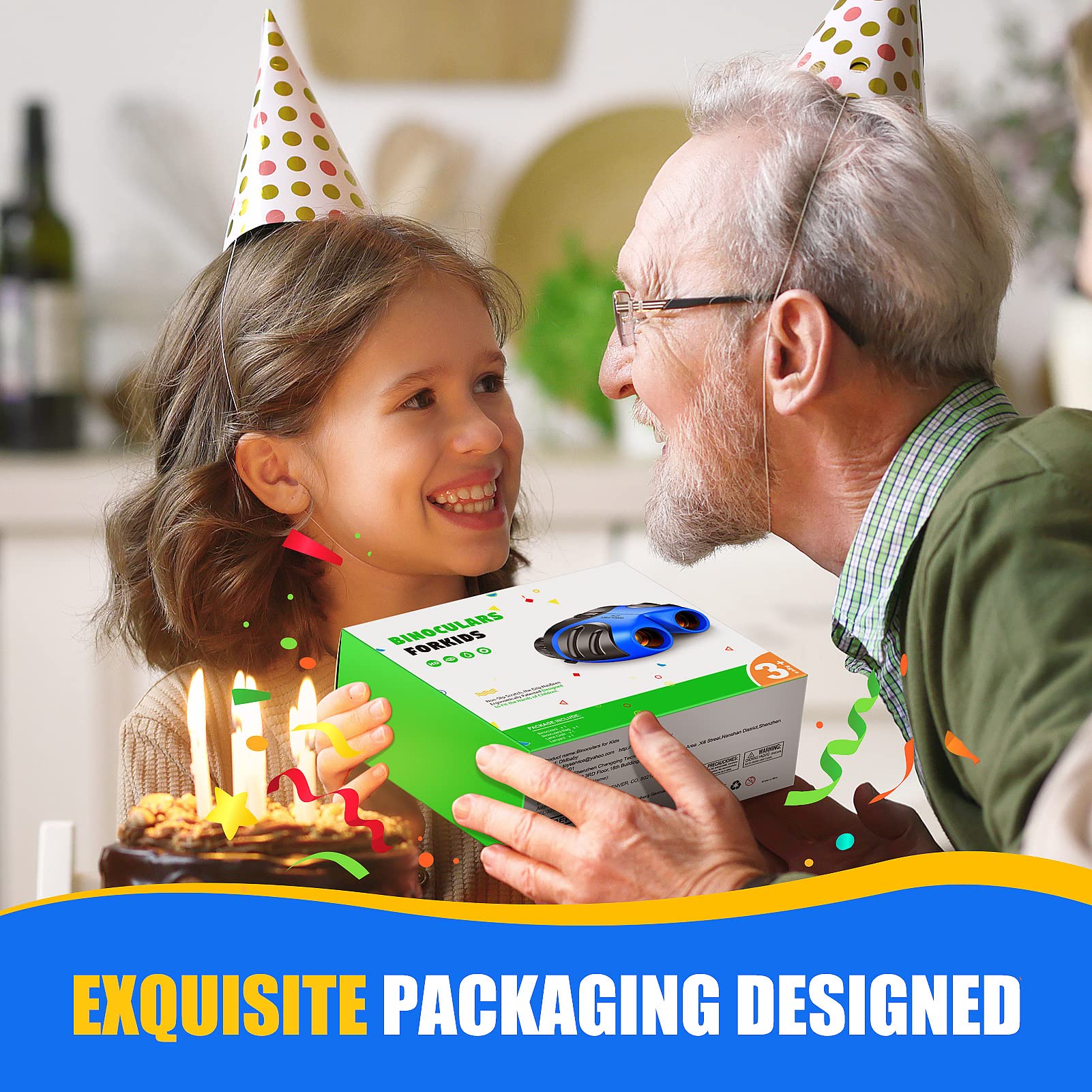 LET'S GO! compact, lightweight binoculars fit kids' backpacks