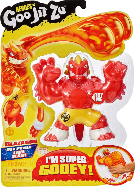 Letunis Blazagon hero pack front view shows squishy dragon action for imaginative play