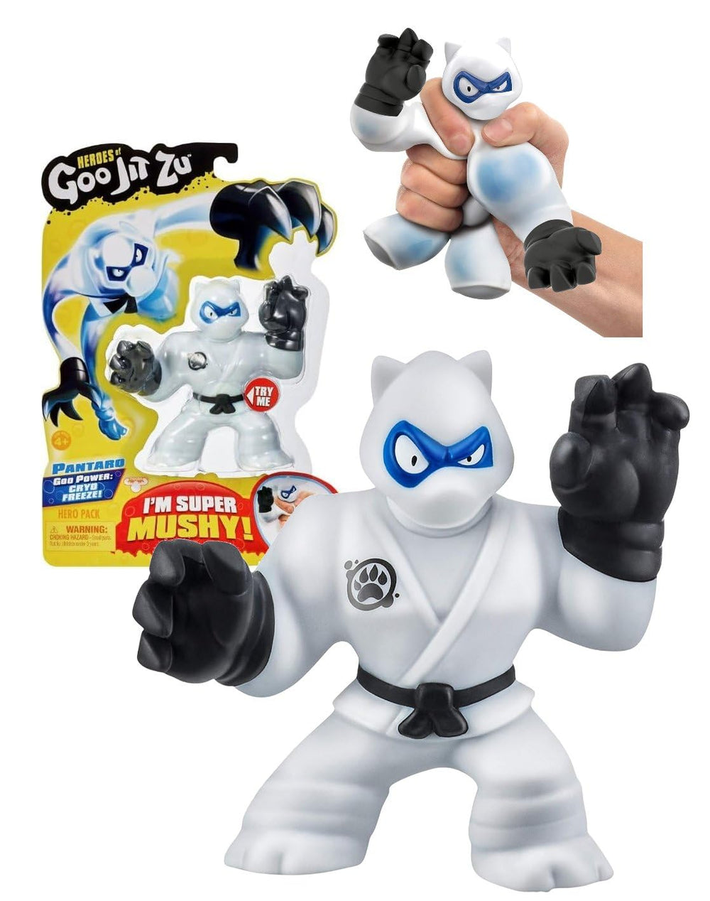 Letunis Pantaro the Panther figure offers a squishy texture for imaginative play.