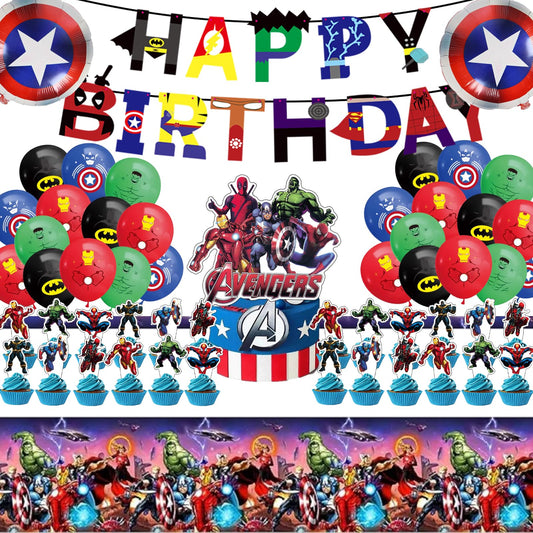Leuaxmy Avengers banner adds bold hero artwork to the party space