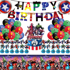 Leuaxmy Avengers banner adds bold hero artwork to the party space