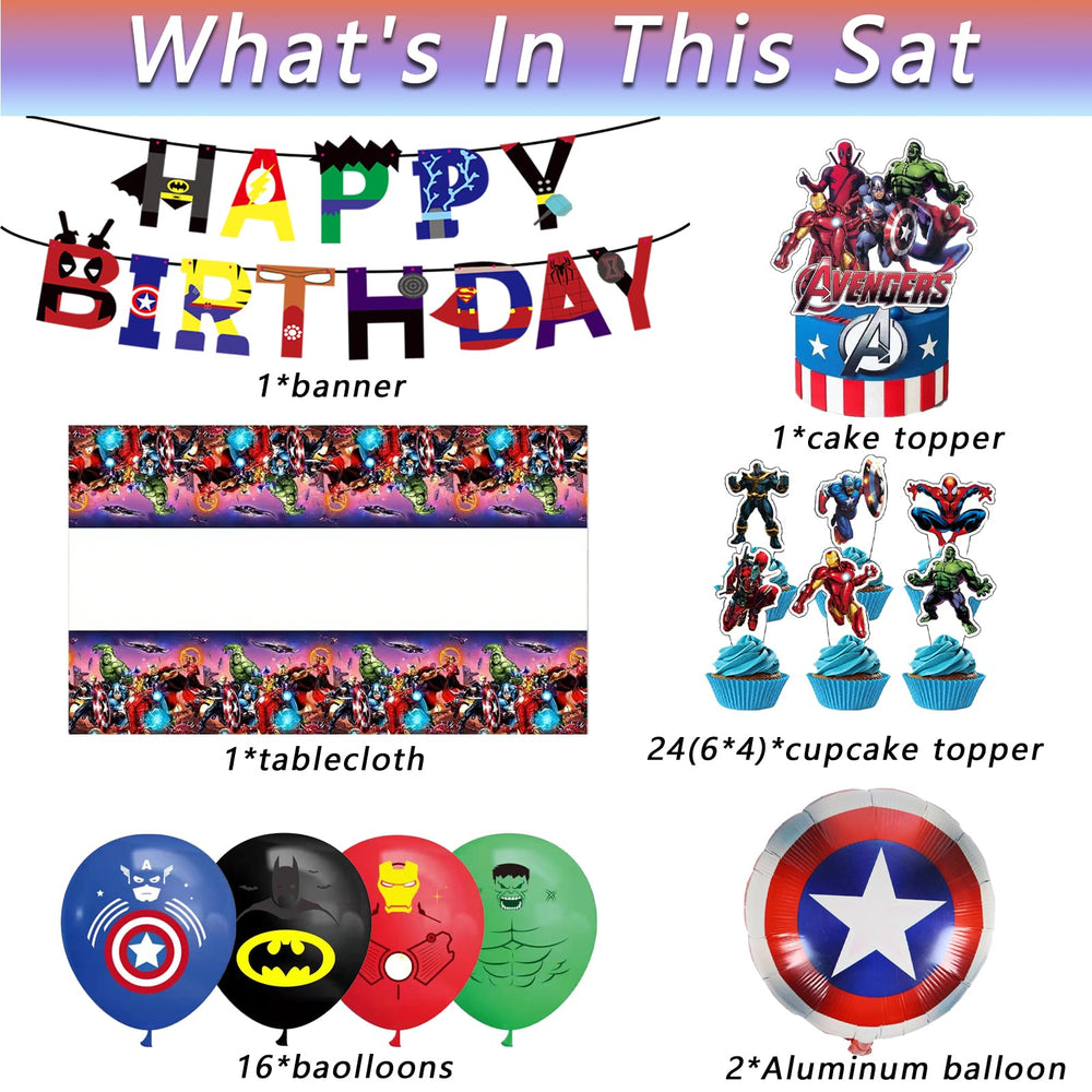 Leuaxmy Avengers cake cover keeps desserts clean during celebrations
