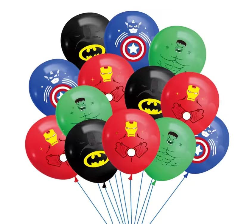 Leuaxmy Avengers foil balloons add shiny party accents