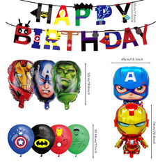 Leuaxmy superhero balloons kit offers bold colors for festive birthday celebrations and confident setups