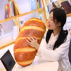 Levenkeness bread pillow in 3D toast shape adds cozy decor and hugs