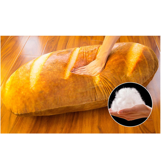 Levenkeness bread pillow closeup texture highlights soft plush feel for hugs.