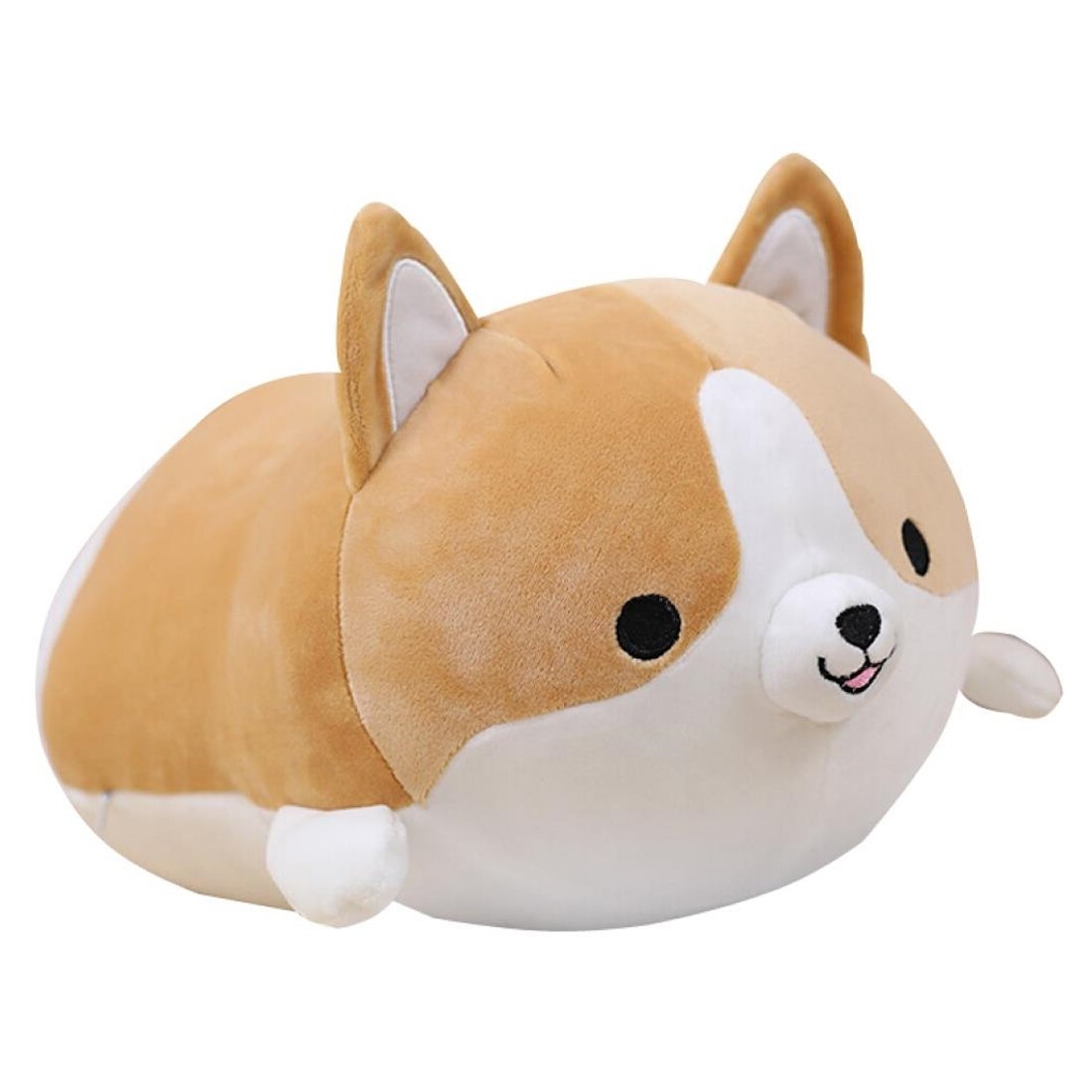 Levenkeness Corgi plush pillow front view for cozy lounging