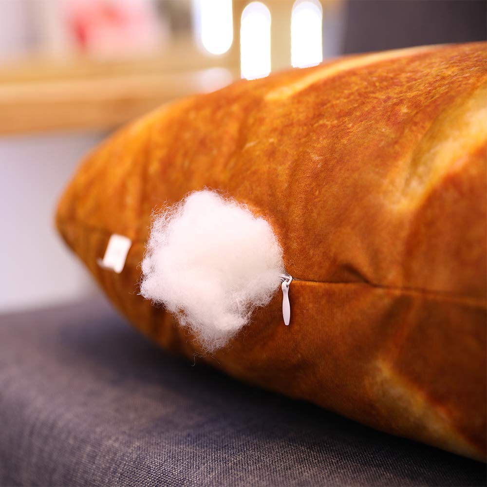 Levenkeness plush bread decor accent for shelves and chairs