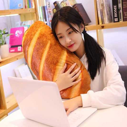 Levenkeness soft toast pillow offers plush comfort for beds or sofas