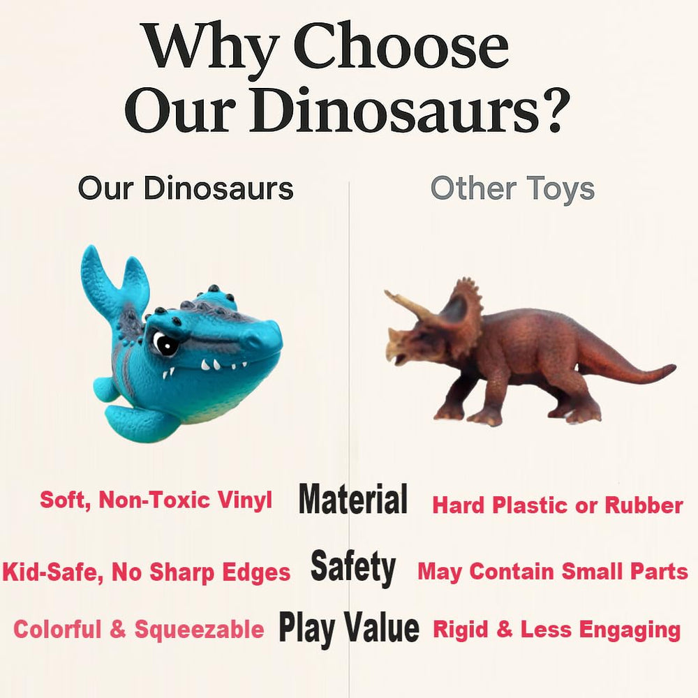 LEWAN Dino Adventure Crew Leafy Carnotaurus figure sparks action-packed pretend play and coordination