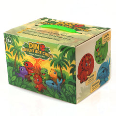 LEWAN Dino Adventure Crew packaging display box showcases the full set for gifting