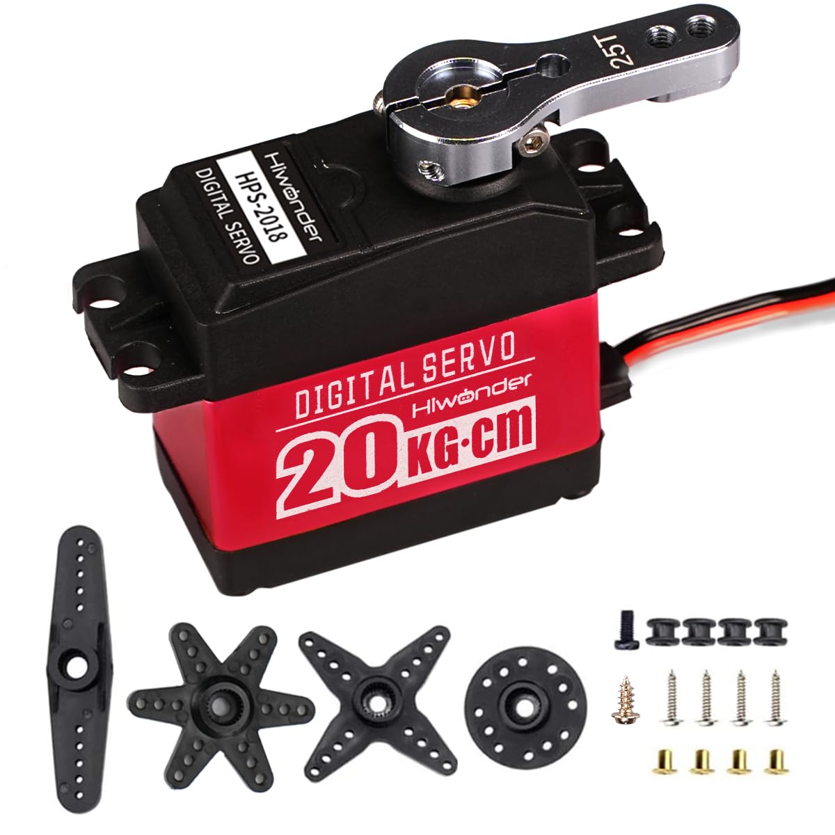 LewanSoul HPS-2018MG aluminum housing enhances heat dissipation for reliable operation.