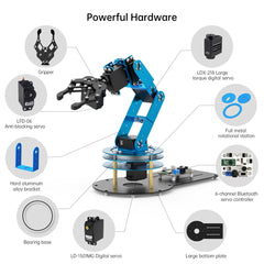 LewanSoul LeArm structural-frame offers high-torque stability and durability.