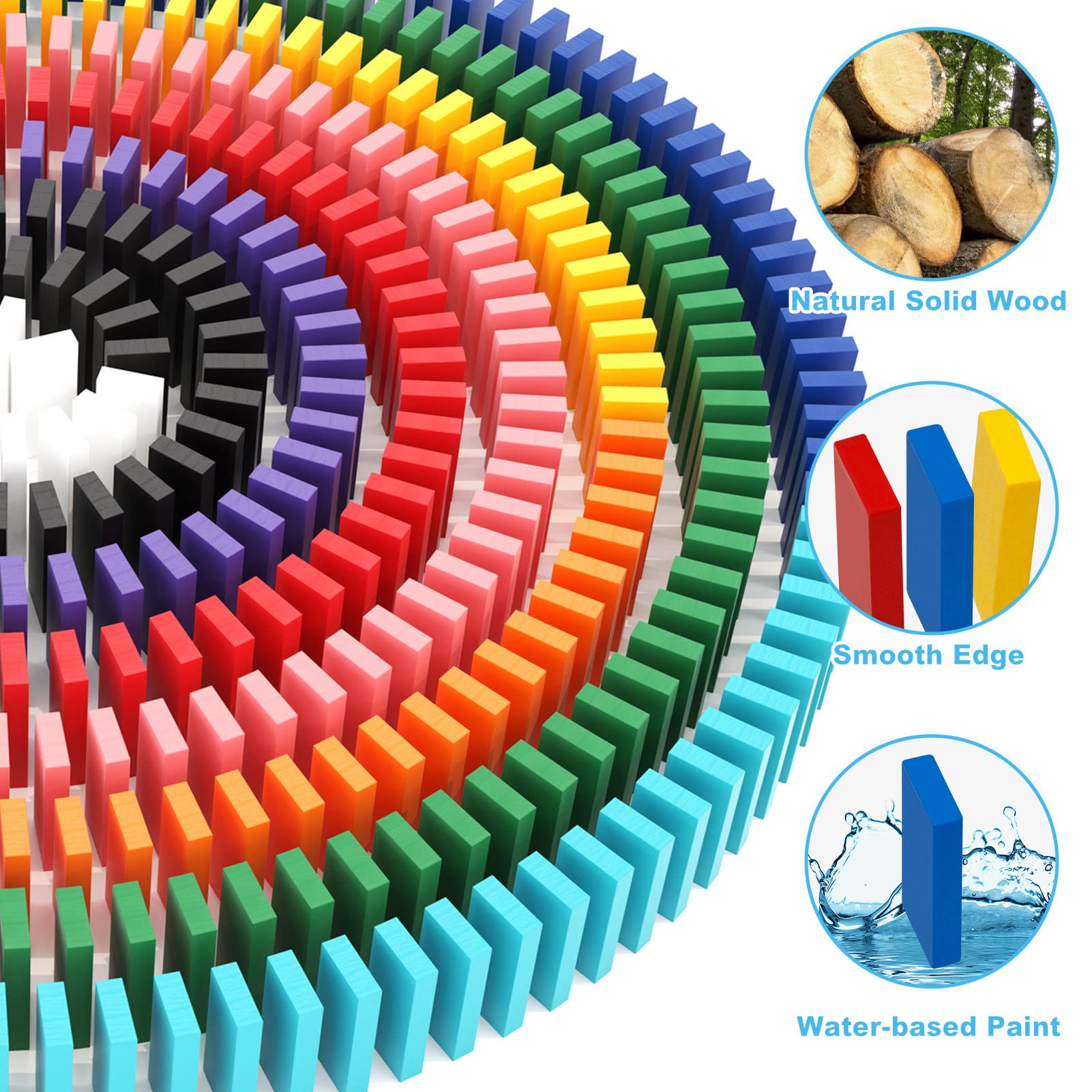 Lewo dominoes spacer piece visible for stable layouts and precise setups.