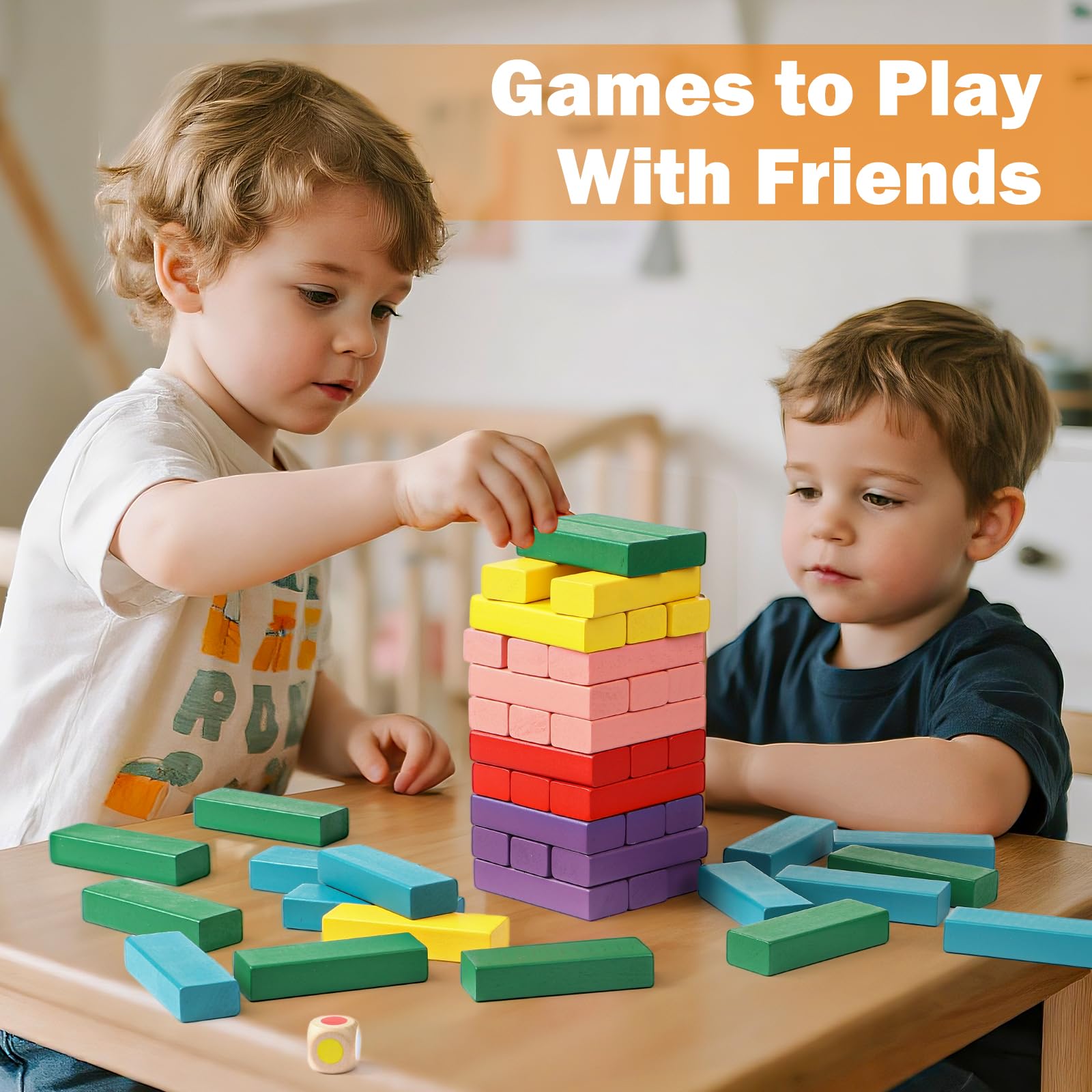 Bright Lewo color blocks for engaging color recognition and play