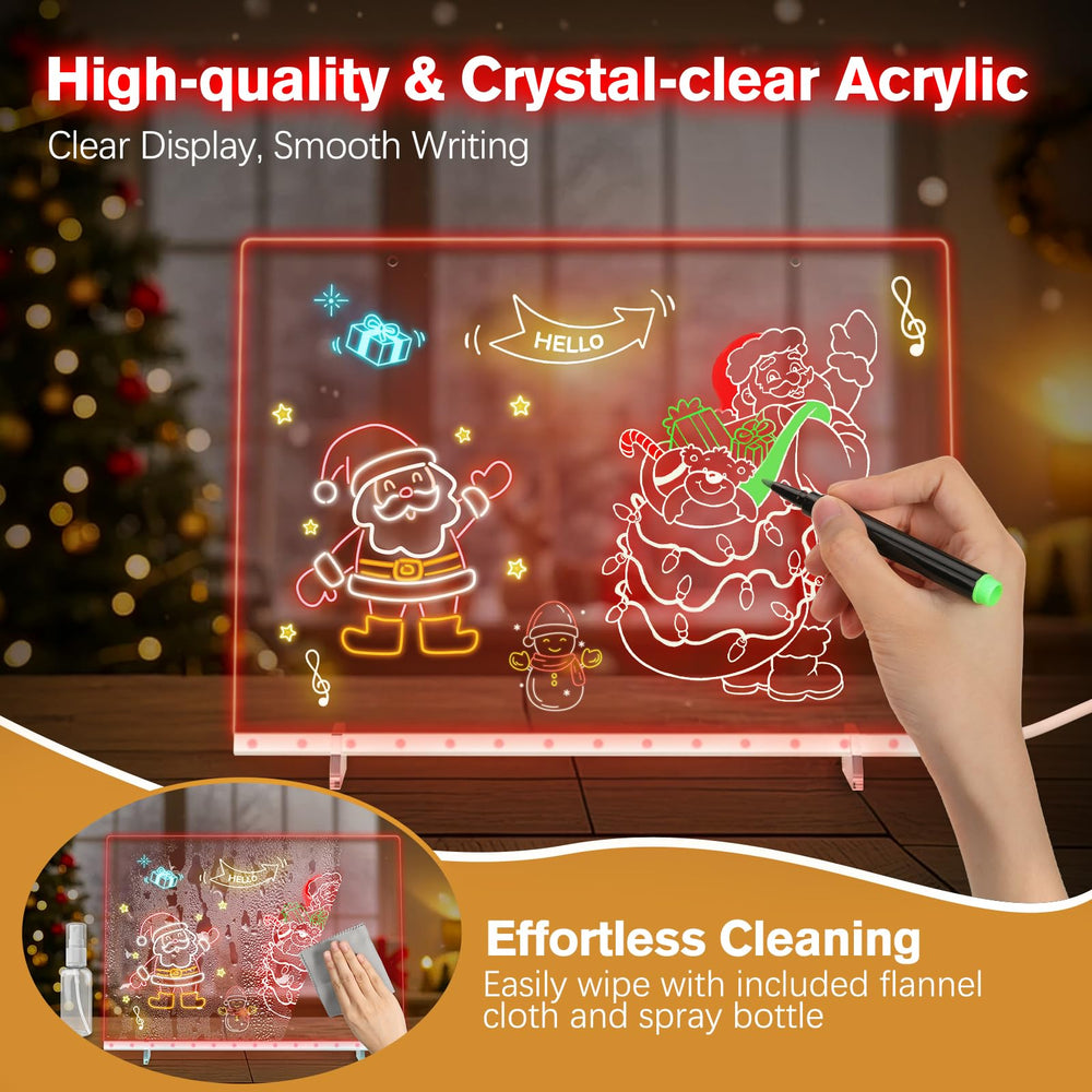 Lewondr LED Note Board marker set included for immediate creativity.