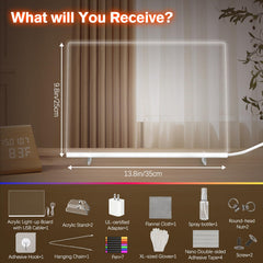 Lewondr LED Note Board USB adapter powers plug-and-play use.