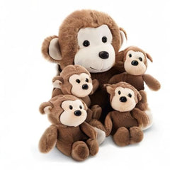 Lewtemi cuddly monkey toy for kids can accompany playtime and bedtime routines