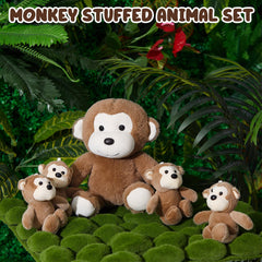 Lewtemi green baby monkey plush brings vibrant color to playrooms and travel buddies