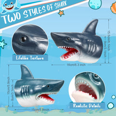 Lewtemi shark puppet mouth and teeth detail enhances expression