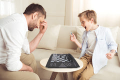 Lexibook Chessman Elite powered by batteries or adapter.