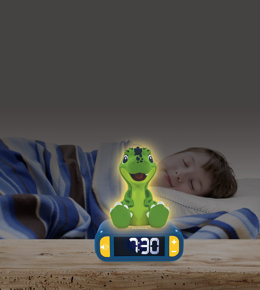 LEXiBOOK RL800DINO dinosaur sound effects button adds playful cues.