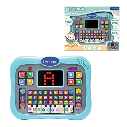 Lexibook educational tablet blue with alphabet learning for early literacy