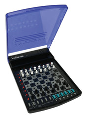 Lexibook electronic travel chess set in compact form for travel readiness.