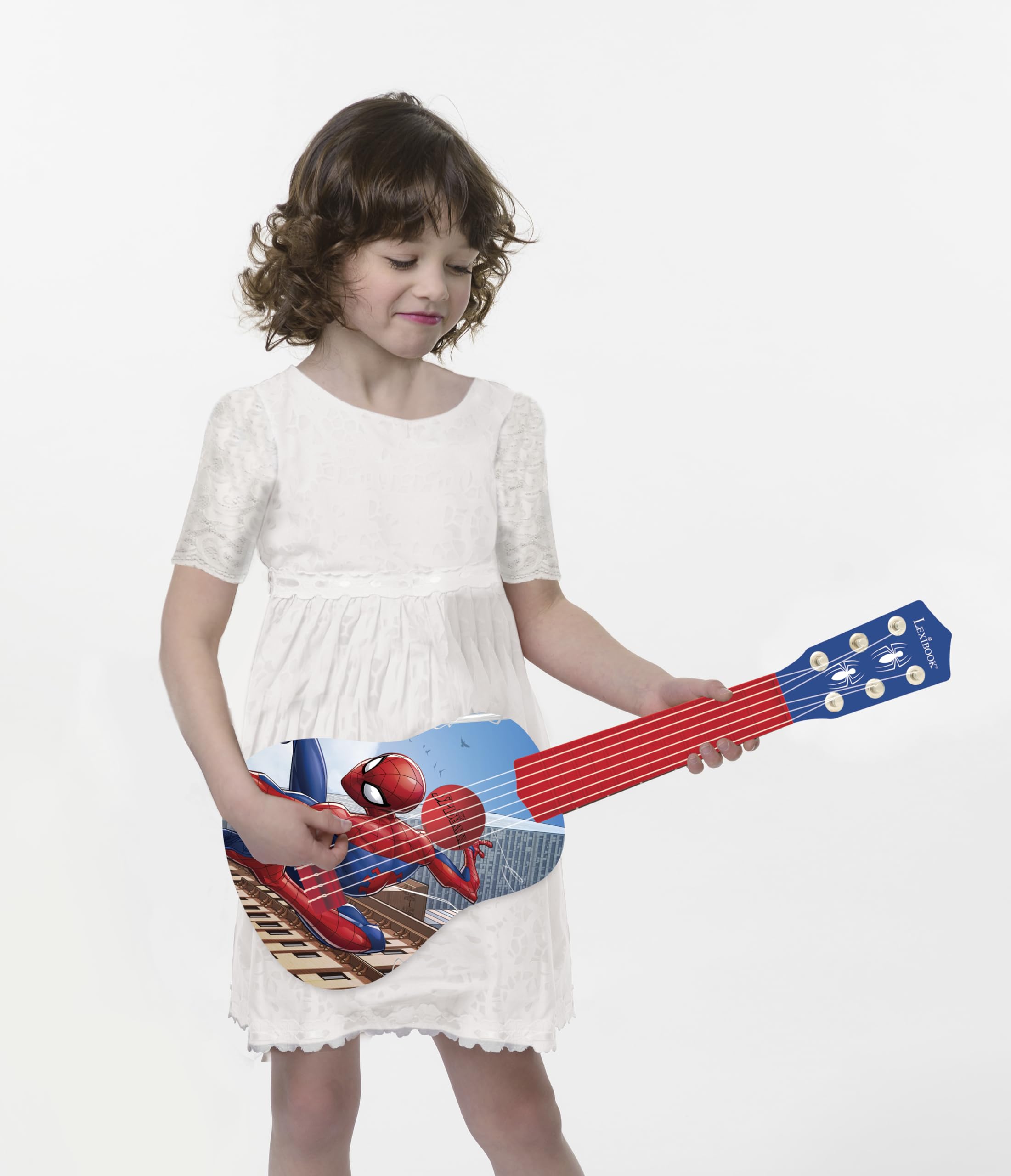 Lexibook nylon-string guitar, 21 inches, great for early practice and comfortable grip.