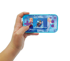 Lexibook Frozen Arcade Pocket Console handheld usage for quick play anywhere