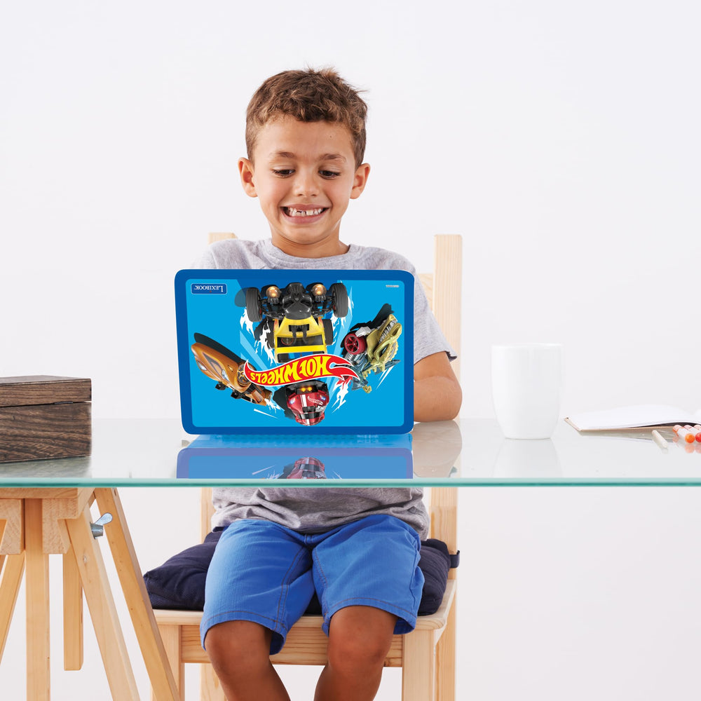 Lexibook Hot Wheels laptop games area offers fun breaks between lessons.