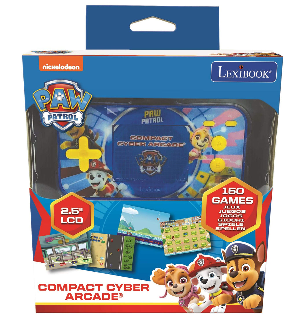 Lexibook Paw Patrol Chase arcade screen close-up showing 2.5-inch color LCD.